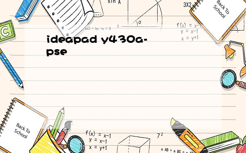 ideapad y430a-pse