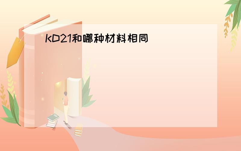 KD21和哪种材料相同