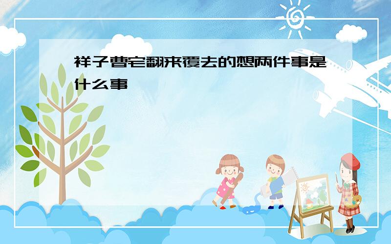 祥子曹宅翻来覆去的想两件事是什么事