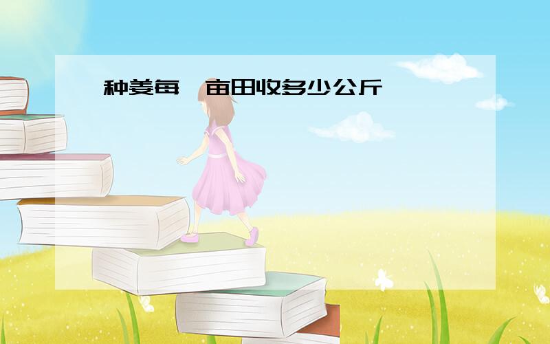 种姜每一亩田收多少公斤