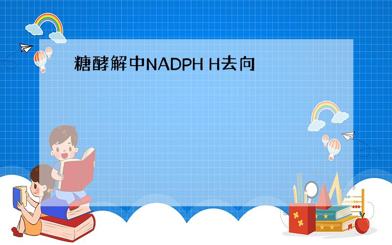 糖酵解中NADPH H去向