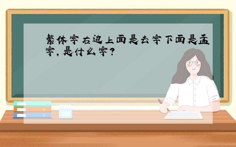 繁体字右边上面是去字下面是皿字,是什么字?