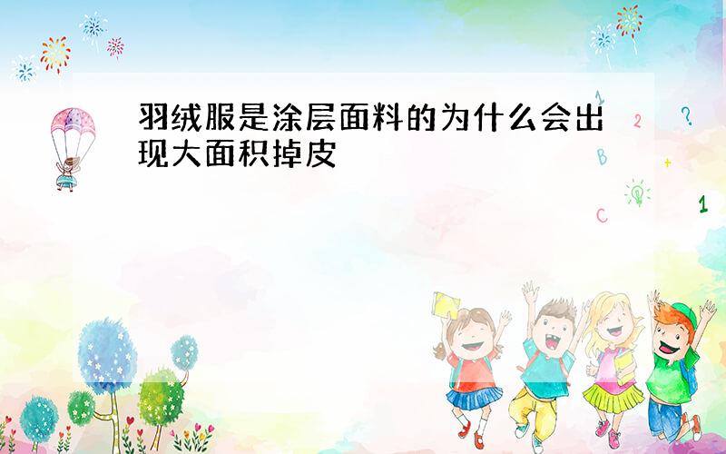 羽绒服是涂层面料的为什么会出现大面积掉皮