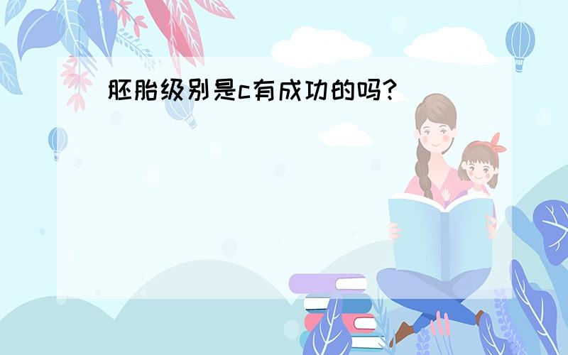 胚胎级别是c有成功的吗?