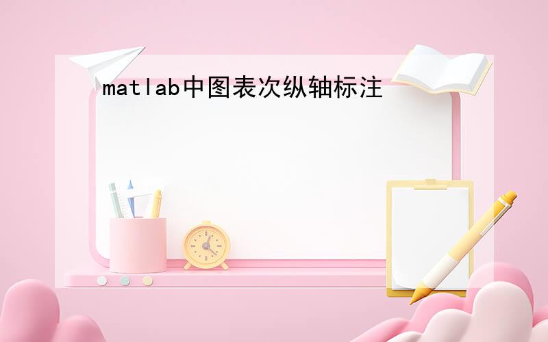 matlab中图表次纵轴标注