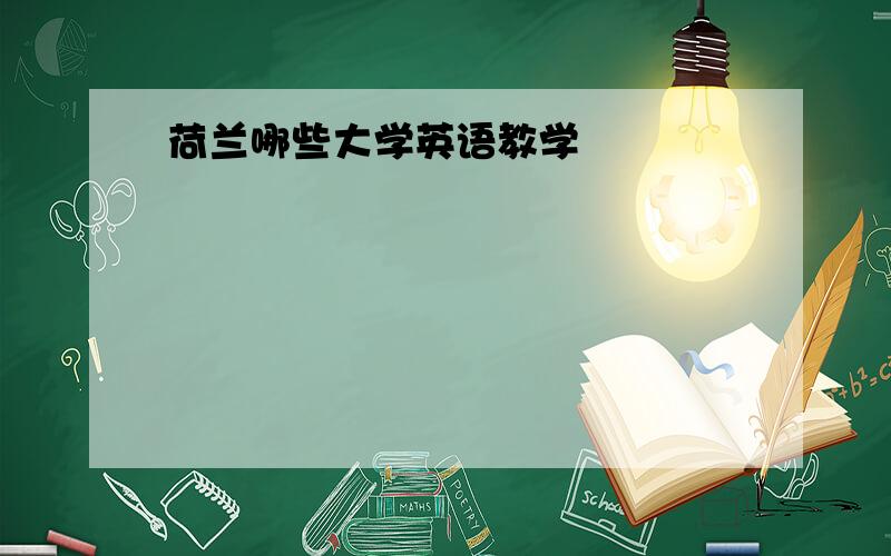 荷兰哪些大学英语教学