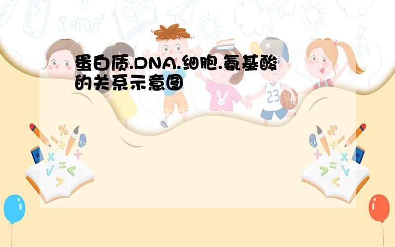 蛋白质.DNA.细胞.氨基酸的关系示意图