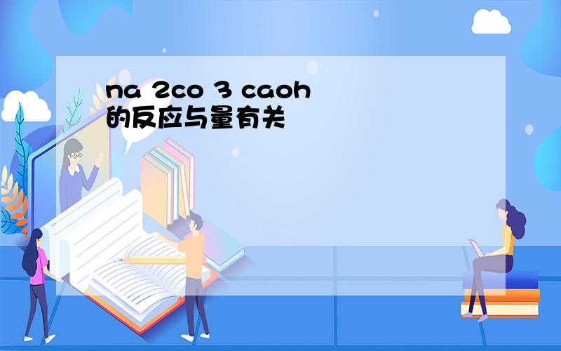 na 2co 3 caoh 的反应与量有关