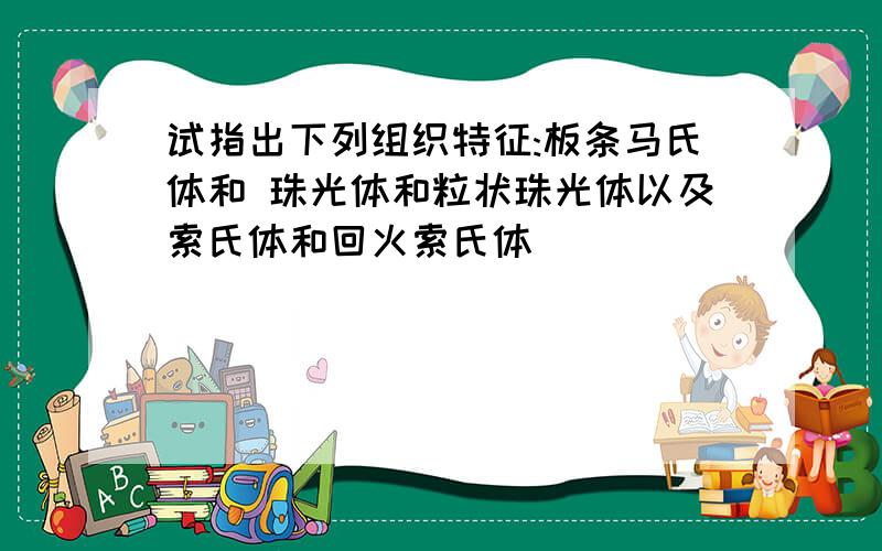 试指出下列组织特征:板条马氏体和 珠光体和粒状珠光体以及索氏体和回火索氏体