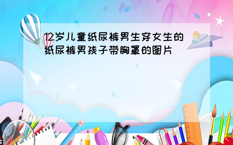 12岁儿童纸尿裤男生穿女生的纸尿裤男孩子带胸罩的图片