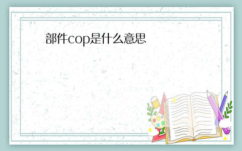 部件cop是什么意思