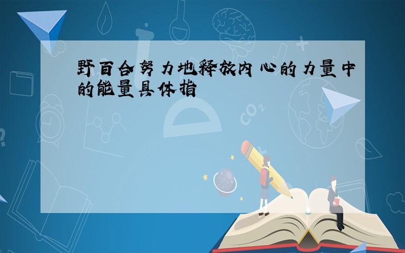 野百合努力地释放内心的力量中的能量具体指