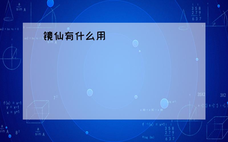 镜仙有什么用