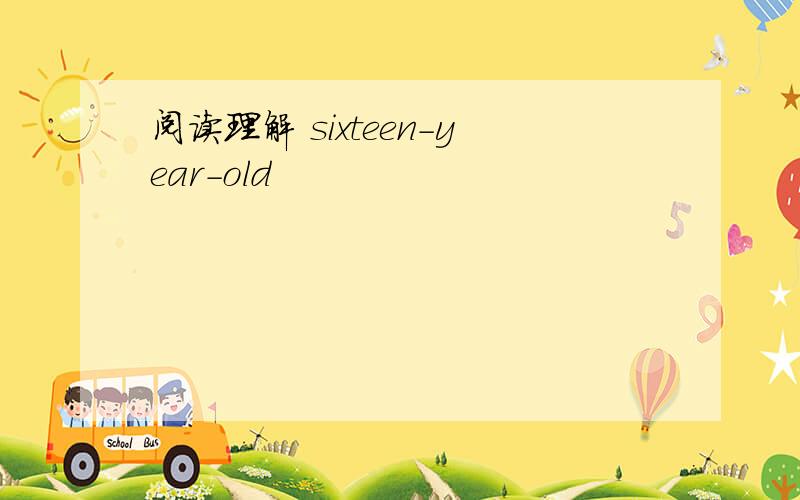 阅读理解 sixteen-year-old