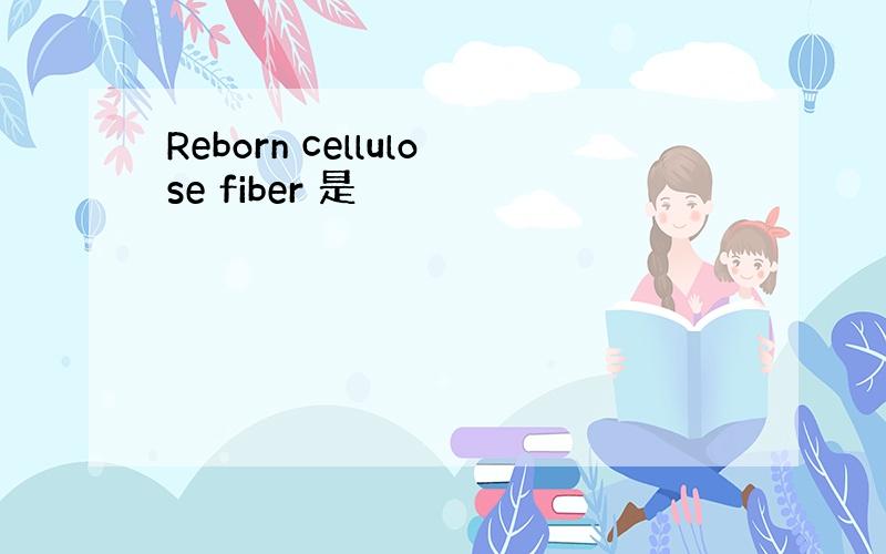 Reborn cellulose fiber 是