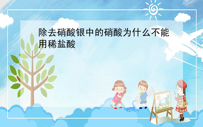 除去硝酸银中的硝酸为什么不能用稀盐酸