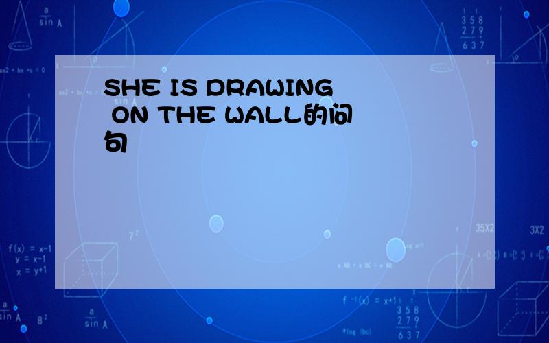 SHE IS DRAWING ON THE WALL的问句