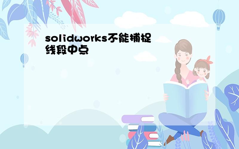 solidworks不能捕捉线段中点