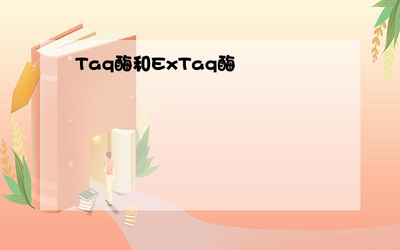 Taq酶和ExTaq酶