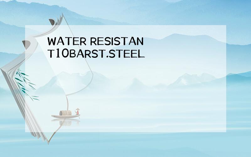 WATER RESISTANT10BARST.STEEL