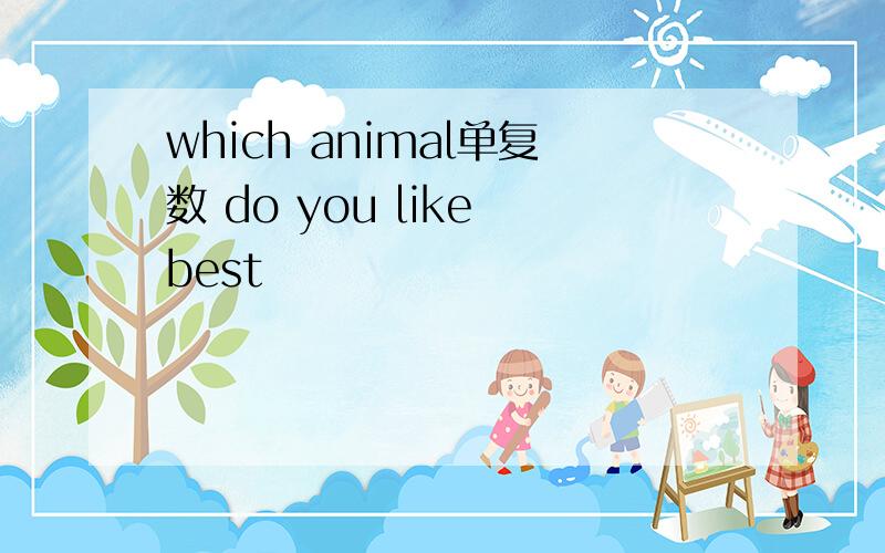 which animal单复数 do you like best