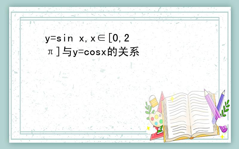 y=sin x,x∈[0,2π]与y=cosx的关系