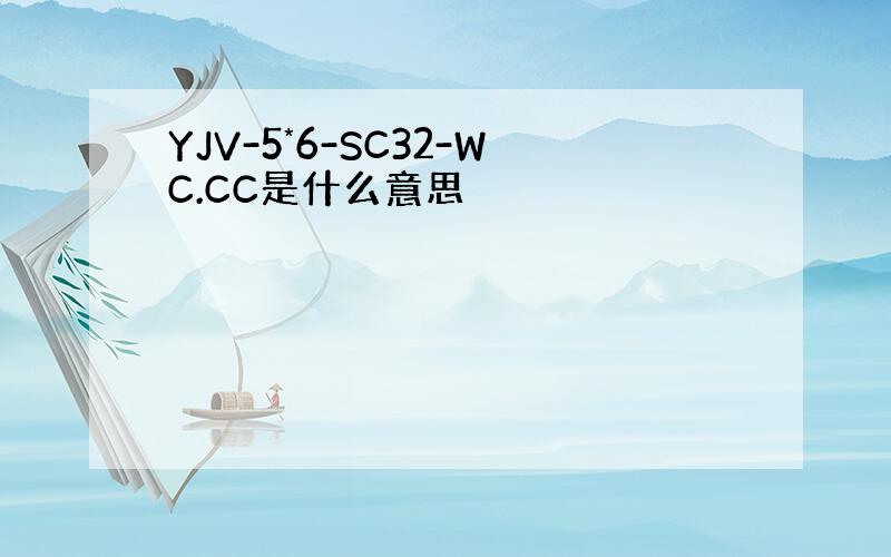 YJV-5*6-SC32-WC.CC是什么意思