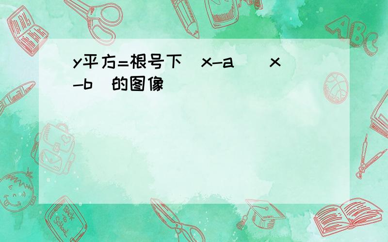 y平方=根号下(x-a)(x-b)的图像