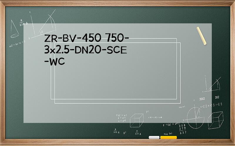 ZR-BV-450 750-3x2.5-DN20-SCE-WC