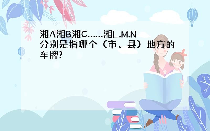 湘A湘B湘C……湘L.M.N分别是指哪个（市、县）地方的车牌?