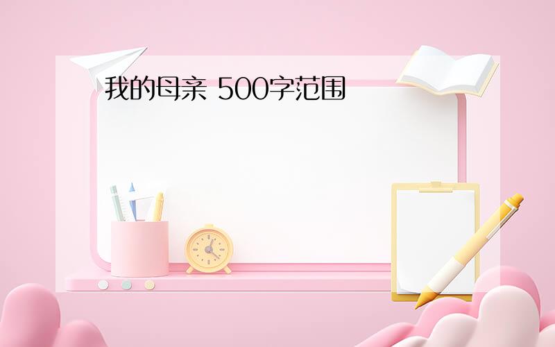 我的母亲 500字范围