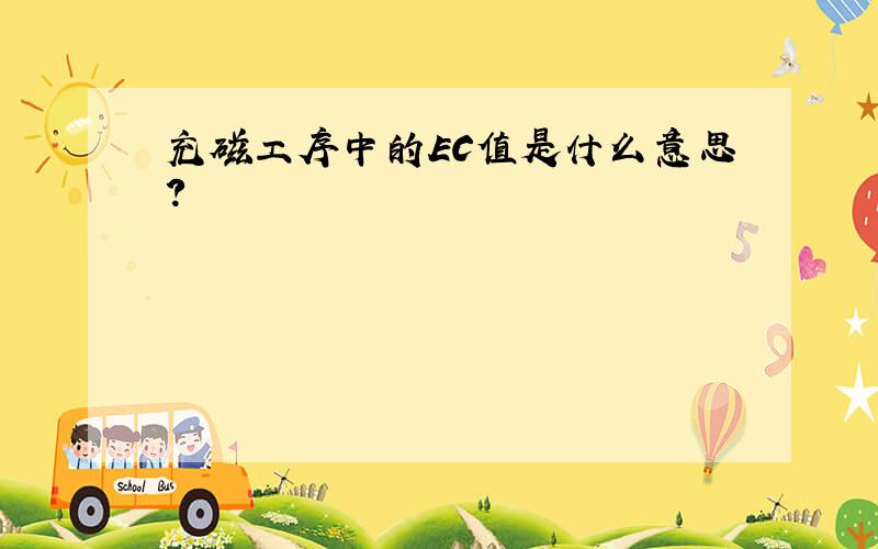 充磁工序中的EC值是什么意思?