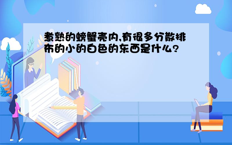 煮熟的螃蟹壳内,有很多分散排布的小的白色的东西是什么?