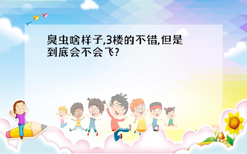 臭虫啥样子,3楼的不错,但是到底会不会飞?