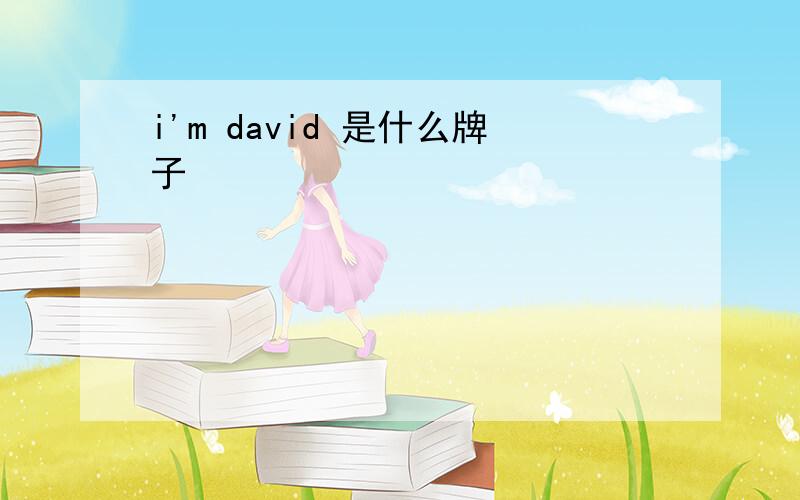 i'm david 是什么牌子