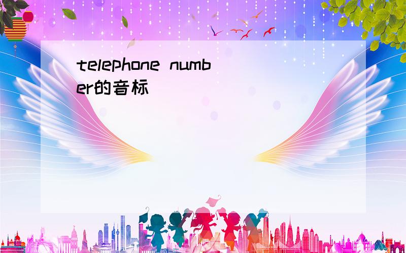 telephone number的音标