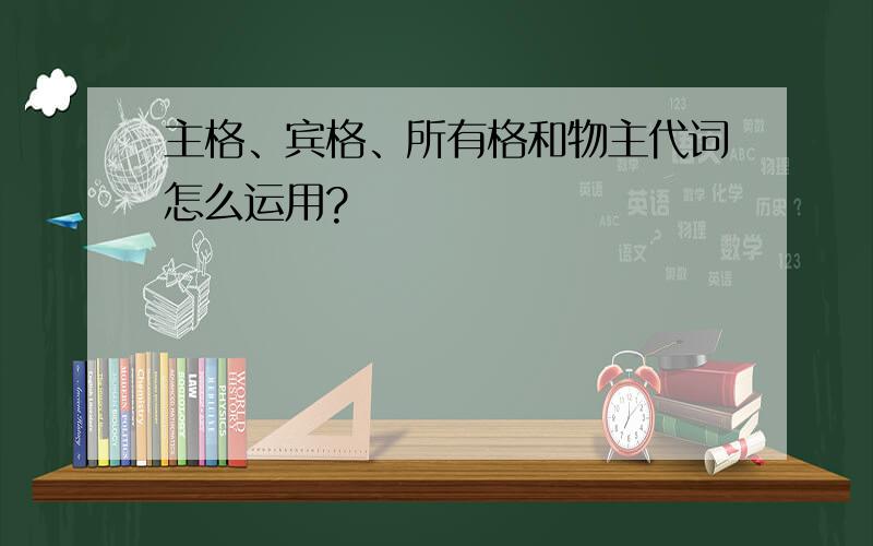 主格、宾格、所有格和物主代词怎么运用?