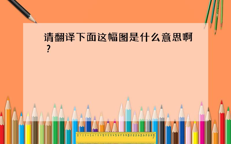 请翻译下面这幅图是什么意思啊 ?