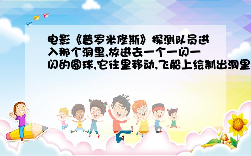 电影《普罗米修斯》探测队员进入那个洞里,放进去一个一闪一闪的圆球,它往里移动,飞船上绘制出洞里的地形,这是什么技术,是用