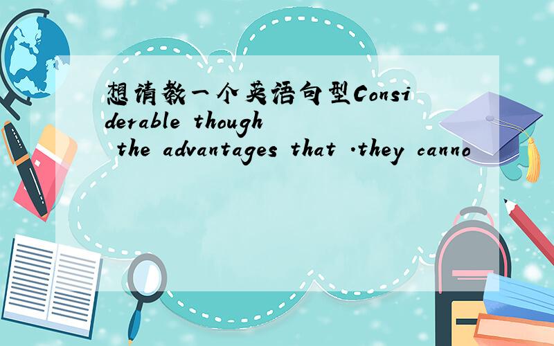 想请教一个英语句型Considerable though the advantages that .they canno