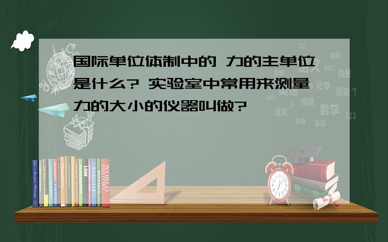 国际单位体制中的 力的主单位是什么? 实验室中常用来测量力的大小的仪器叫做?