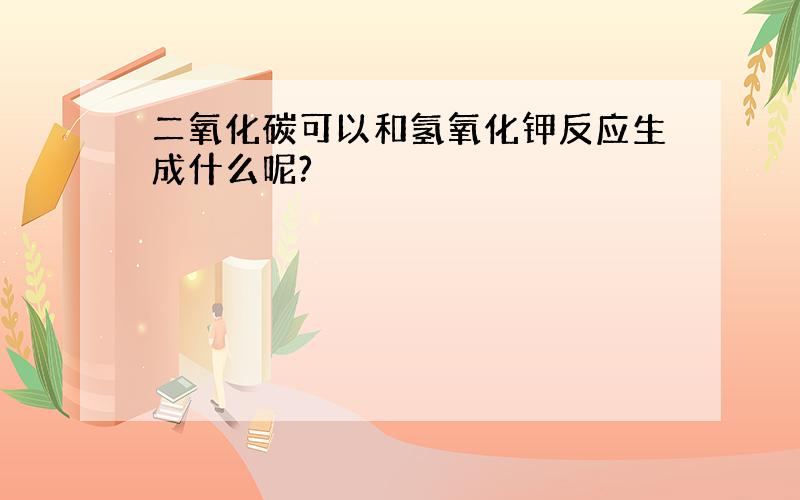 二氧化碳可以和氢氧化钾反应生成什么呢?