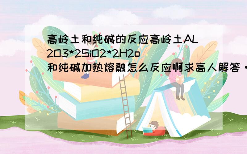 高岭土和纯碱的反应高岭土AL2O3*2SiO2*2H2o和纯碱加热熔融怎么反应啊求高人解答··· 生成的混合物是啥?加入