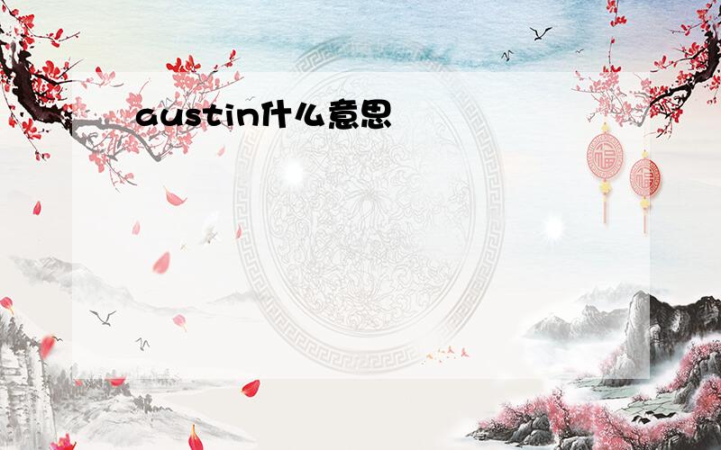 austin什么意思