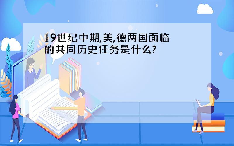 19世纪中期,美,德两国面临的共同历史任务是什么?