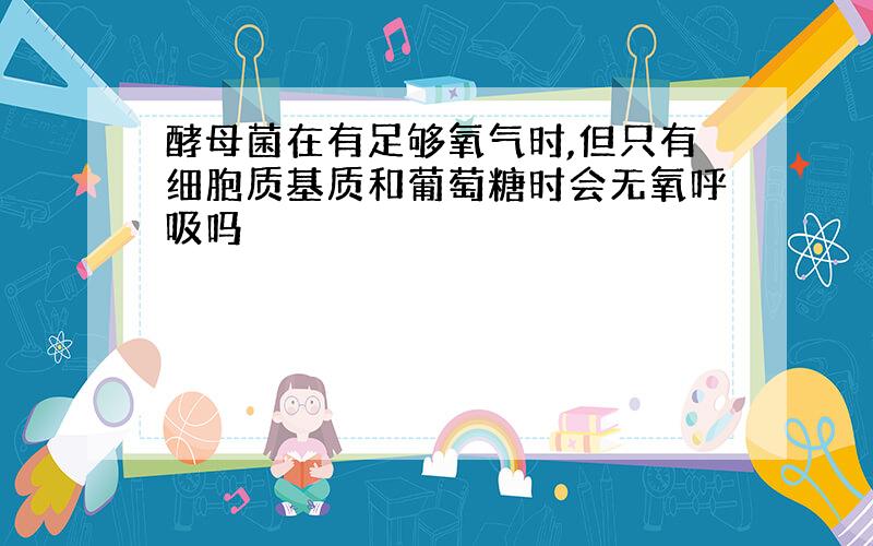 酵母菌在有足够氧气时,但只有细胞质基质和葡萄糖时会无氧呼吸吗