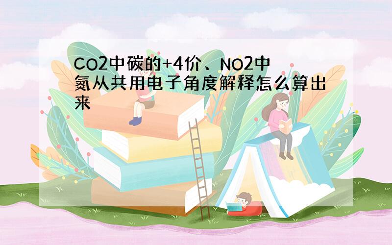 CO2中碳的+4价、NO2中氮从共用电子角度解释怎么算出来