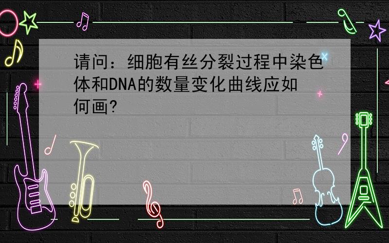 请问：细胞有丝分裂过程中染色体和DNA的数量变化曲线应如何画?