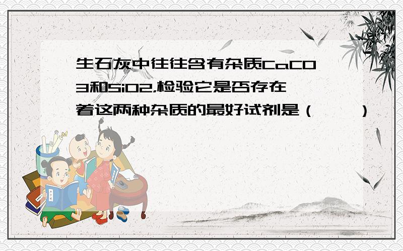 生石灰中往往含有杂质CaCO3和SiO2，检验它是否存在着这两种杂质的最好试剂是（　　）