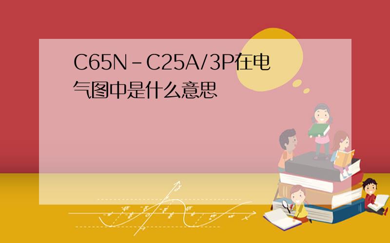 C65N-C25A/3P在电气图中是什么意思